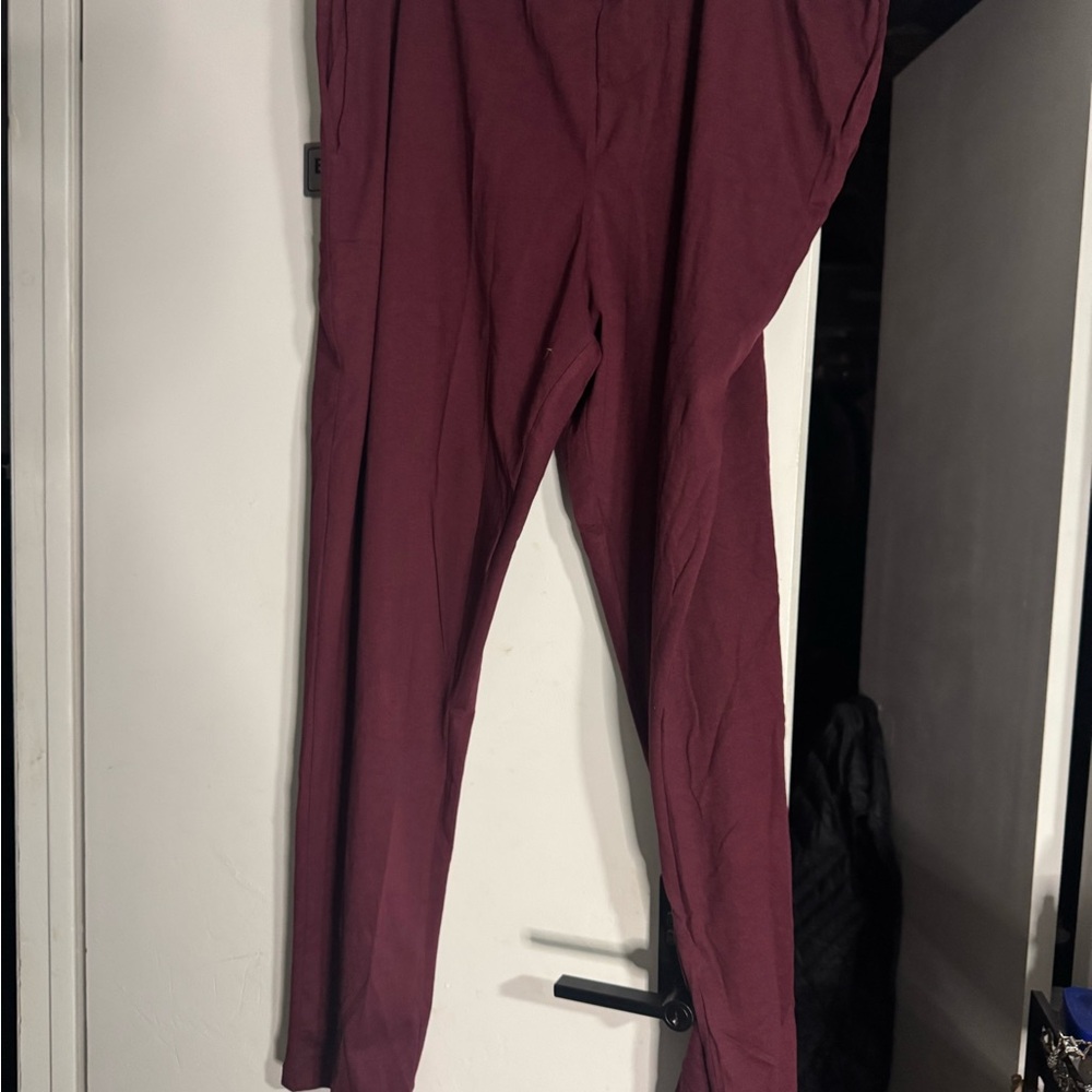 Essentials Men's Deep Red Chinos